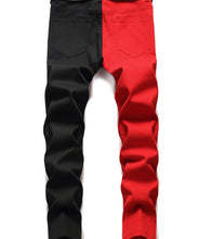 Load image into Gallery viewer, Color Block Slim Tapered Jeans